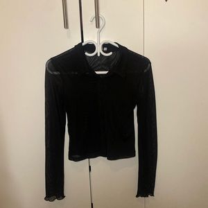 black mesh button up top🎀